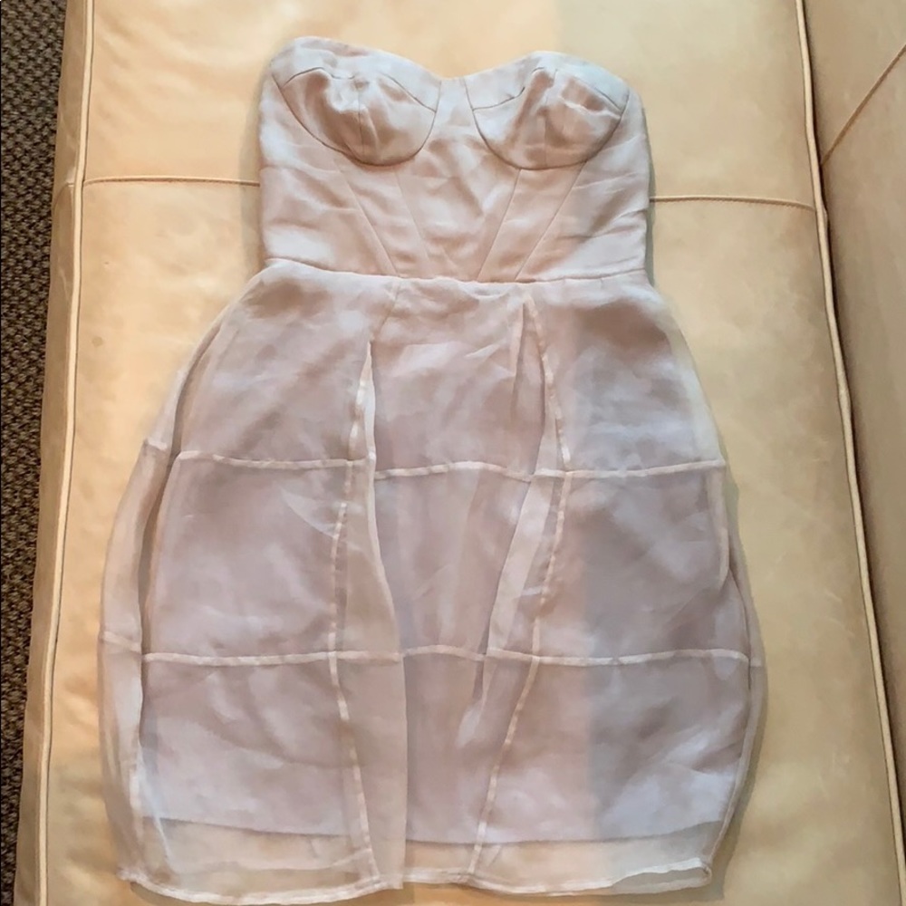 Chiffon strapless dress